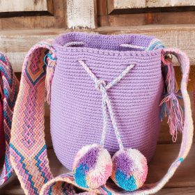 Medium Lilac Wayuu Bag